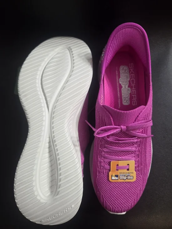 Skechers Hands Free Slip-ins Ultra Flex 4.0 Gemstone Glow Fuchsia/Pink Size 7.5 - Picture 3 of 8